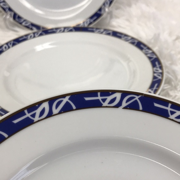 YSL YVES SAINT LAURENT 4PC SALAD PLATES YAMAKA - Picture 3 of 3